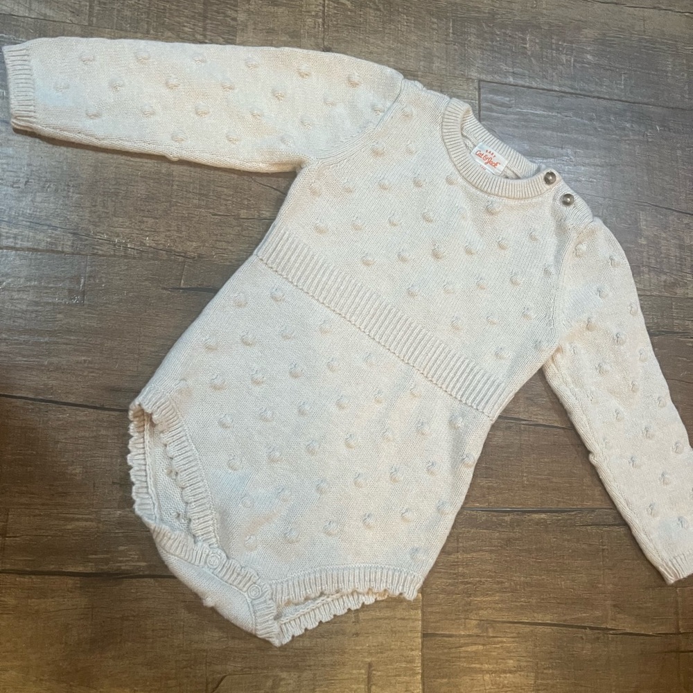 Cat and jack sweater onsie